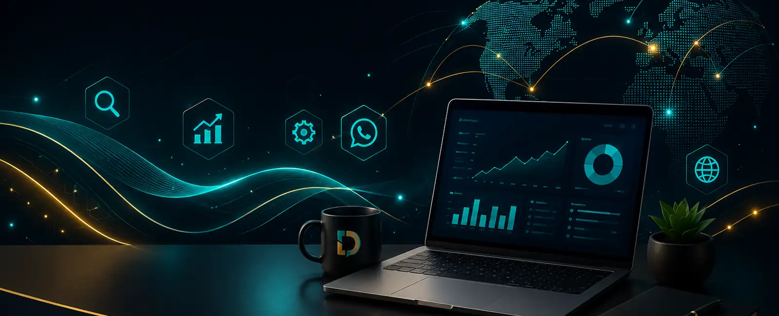Digital tools and business growth dashboard for Djeema Blog